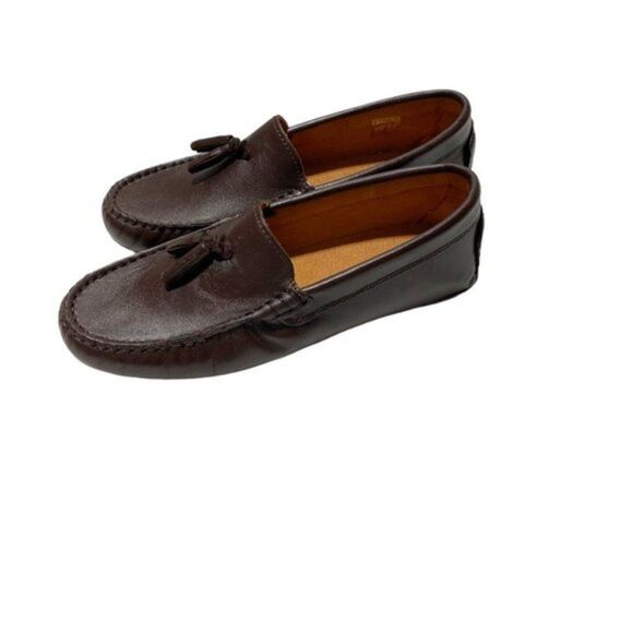 Childrenchic for crewcuts Boys Tassel-topped Loafers Brown - Picture 4 of 5